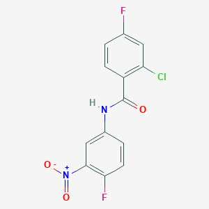 2-Chloro-4-fluoro-N-(4-fluoro-3-nitrophenyl)benzamide