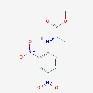 molecular formula C10H11N3O6 B084473 N-(2,4-二硝基苯基)-L-丙氨酸甲酯 CAS No. 10420-63-0