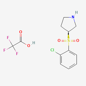 (S)-3-(2-chloro-benzenesulfonyl)-pyrrolidine trifluoroacetate