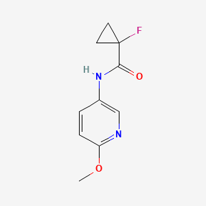 molecular formula C10H11FN2O2 B8447400 N-(2-methoxy-5-pyridyl)-1-fluorocyclopropanecarboxamide 