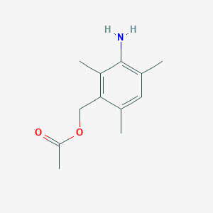 molecular formula C12H17NO2 B8447427 3-Acetoxymethyl-2,4,6-trimethylaniline 