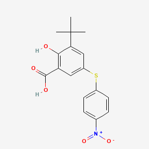 5-(4-Nitrophenylthio)-3-t-butylsalicylic acid