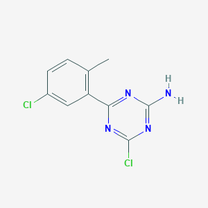 4-Chloro-6-(5-chloro-2-methyl-phenyl)-[1,3,5]triazin-2-yl-amine