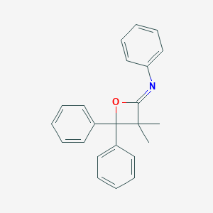 molecular formula C23H21NO B084475 3,3-dimethyl-N,4,4-triphenyloxetan-2-imine CAS No. 14251-66-2