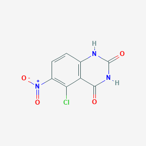 molecular formula C8H4ClN3O4 B8447531 5-Chloro-6-nitroquinazolin-2,4-dione CAS No. 78754-82-2