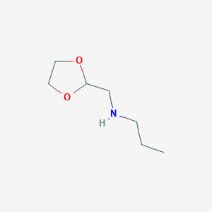 molecular formula C7H15NO2 B8447563 N-n-propyl-N-(1,3-dioxolan-2-ylmethyl)amine 