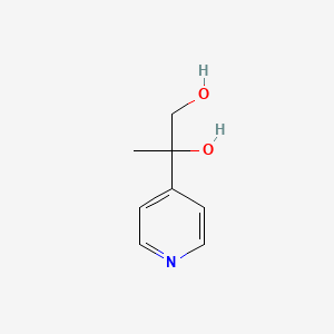 molecular formula C8H11NO2 B8447575 2-(4-Pyridyl)propane-1,2-diol 