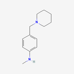 molecular formula C13H20N2 B8447595 Methyl-(4-piperidin-1-ylmethyl-phenyl)-amine 