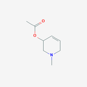 molecular formula C8H13NO2 B8447612 1-Methyl-1,2,3,6-tetrahydropyridin-3-yl acetate 