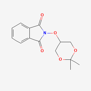 molecular formula C14H15NO5 B8447625 2-(2,2-Dimethyl-[1,3]dioxan-5-yloxy)-isoindole-1,3-dione 