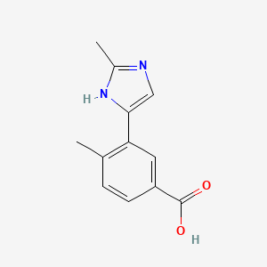 4-Methyl-3-(2-methyl-1H-imidazol-4-yl)benzoic acid