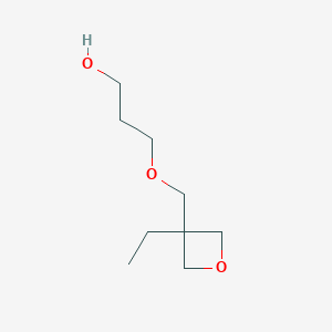 molecular formula C9H18O3 B8447658 3-Ethyl-3-(3-hydroxypropyl)oxymethyl-oxetane 