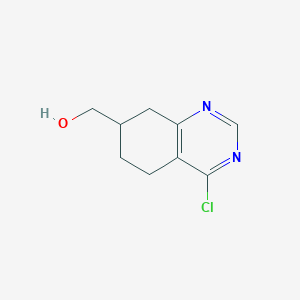 molecular formula C9H11ClN2O B8447666 (4-Chloro-5,6,7,8-tetrahydroquinazolin-7-yl)methanol 