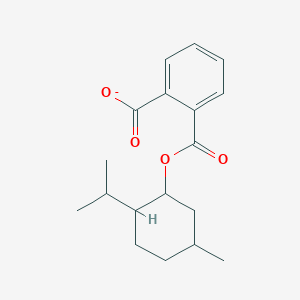molecular formula C18H23O4- B8447669 2-(5-Methyl-2-propan-2-yl-cyclohexyl)oxycarbonylbenzoate 