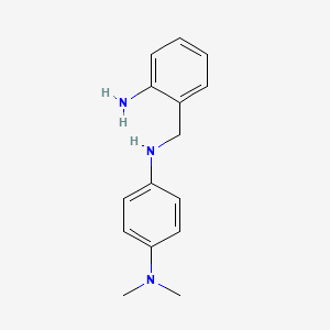 molecular formula C15H19N3 B8447687 N-(2-aminobenzyl)-N',N'-dimethyl-1,4-phenylenediamine 