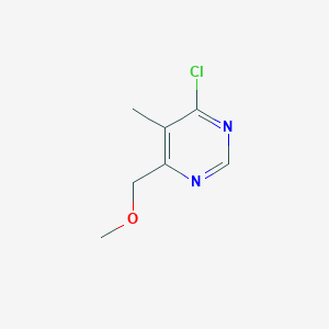 molecular formula C7H9ClN2O B8447743 4-Methoxymethyl-5-methyl-6-chloropyrimidine 