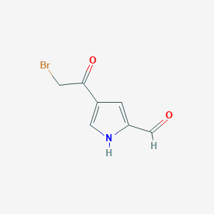 4-(Bromoacetyl)-2-pyrrolecarboxaldehyde