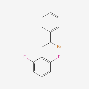 molecular formula C14H11BrF2 B8447772 2,6-Difluorobenzylbenzyl bromide 