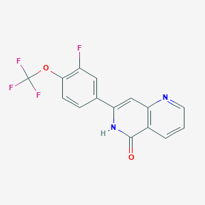 1,6-Naphthyridin-5(6H)-one, 7-[3-fluoro-4-(trifluoromethoxy)phenyl]-
