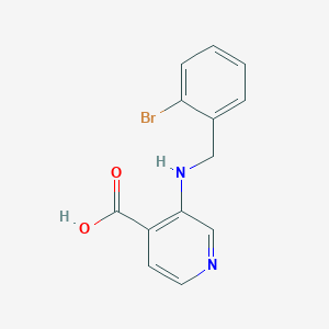 molecular formula C13H11BrN2O2 B8447794 3-[(2-Bromobenzyl)amino]pyridine-4-carboxylic acid 