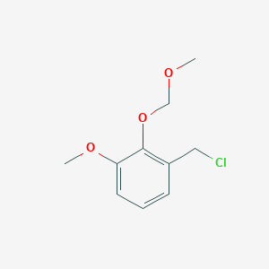 molecular formula C10H13ClO3 B8447806 2-Methoxymethoxy-3-methoxybenzyl chloride 