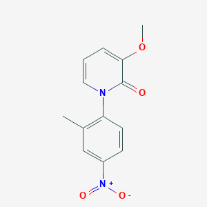 molecular formula C13H12N2O4 B8447849 3-Methoxy-1-(2-methyl-4-nitrophenyl)pyridin-2(1H)-one 