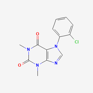 1H-Purine-2,6-dione, 3,7-dihydro-7-(2-chlorophenyl)-1,3-dimethyl-