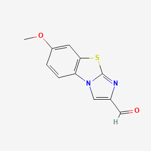 molecular formula C11H8N2O2S B8447875 7-Methoxy-imidazo[2,1-b]benzothiazole-2-carboxaldehyde 