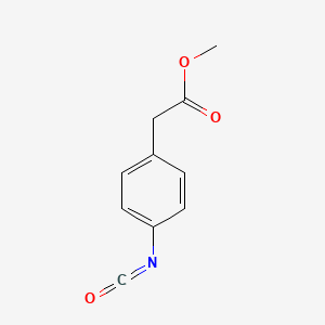 molecular formula C10H9NO3 B8447892 Methyl 4-isocyanatophenylacetate 
