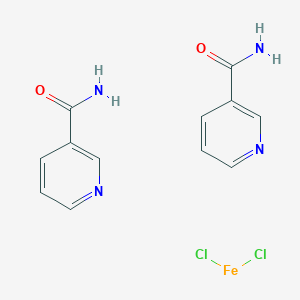 molecular formula C12H12Cl2FeN4O2 B084479 Dichlorodi(nicotinamide)iron CAS No. 12318-51-3
