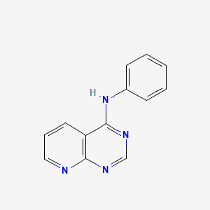molecular formula C13H10N4 B8447907 4-(Phenylamino)pyrido[2,3-d]pyrimidine 