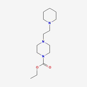 molecular formula C14H27N3O2 B8447932 N-(2-Piperidinoethyl)-N'-(ethoxycarbonyl)piperazine 