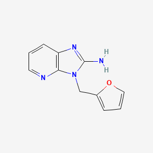 molecular formula C11H10N4O B8447971 3-(2-furanylmethyl)-3H-imidazo[4,5-b]pyridin-2-amine 