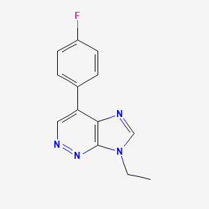 molecular formula C13H11FN4 B8447986 7-Ethyl-4-(4-fluorophenyl)-7H-imidazo[4,5-c]pyridazine 