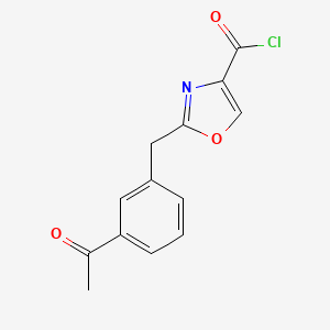 2-(3-Acetyl-benzyl)-oxazole-4-carbonyl chloride
