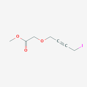 molecular formula C7H9IO3 B8447996 (4-Iodo-but-2-ynyloxy)-acetic acid methyl ester 