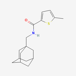 molecular formula C17H23NOS B8448036 N-(Adamantan-1-ylmethyl)-5-methylthiophene-2-carboxamide 