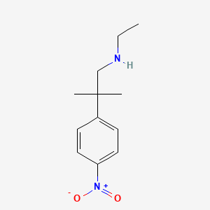 molecular formula C12H18N2O2 B8448049 N-ethyl-2-methyl-2-(4-nitrophenyl)propan-1-amine 