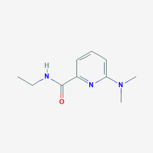 molecular formula C10H15N3O B8448057 6-Dimethylamino-pyridine-2-carboxylic acid ethylamide 