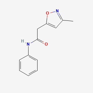 molecular formula C12H12N2O2 B8448063 3-methyl-N-phenyl-5-isoxazoleacetamide 