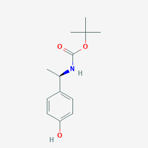 molecular formula C13H19NO3 B8448088 (R)-Tert-butyl 1-(4-hydroxyphenyl)ethylcarbamate 