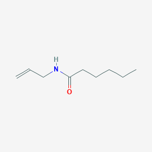 molecular formula C9H17NO B8448097 Hexanamide, N-allyl- 