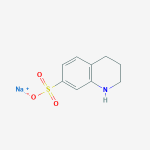 molecular formula C9H10NNaO3S B8448167 Sodium 1,2,3,4-tetrahydroquinoline-7-sulfonate 