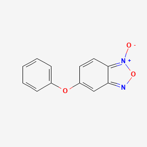 molecular formula C12H8N2O3 B8448187 5-phenoxybenzo-2,1,3-oxadiazole N-oxide 