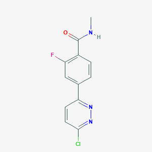 4-(6-chloro-pyridazin-3-yl)-2-fluoro-N-methyl-benzamide