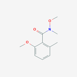 molecular formula C11H15NO3 B8448226 N,2-dimethoxy-N,6-dimethylbenzamide CAS No. 899424-96-5