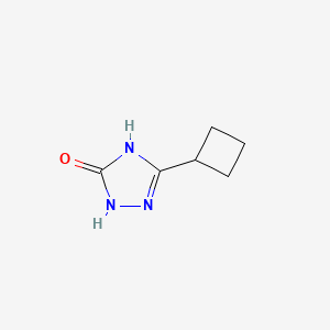 molecular formula C6H9N3O B8448234 3-cyclobutyl-1H-1,2,4-triazol-5(4H)-one 