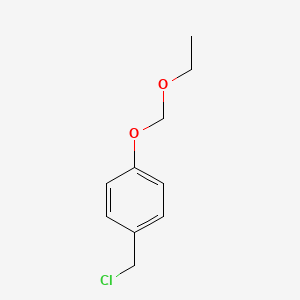 molecular formula C10H13ClO2 B8448250 4-Ethoxymethoxybenzyl chloride 