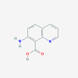 molecular formula C10H8N2O2 B8448277 7-Amino-quinoline-8-carboxylic acid 