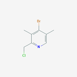 molecular formula C8H9BrClN B8448296 4-Bromo-2-chloromethyl-3,5-dimethylpyridine 